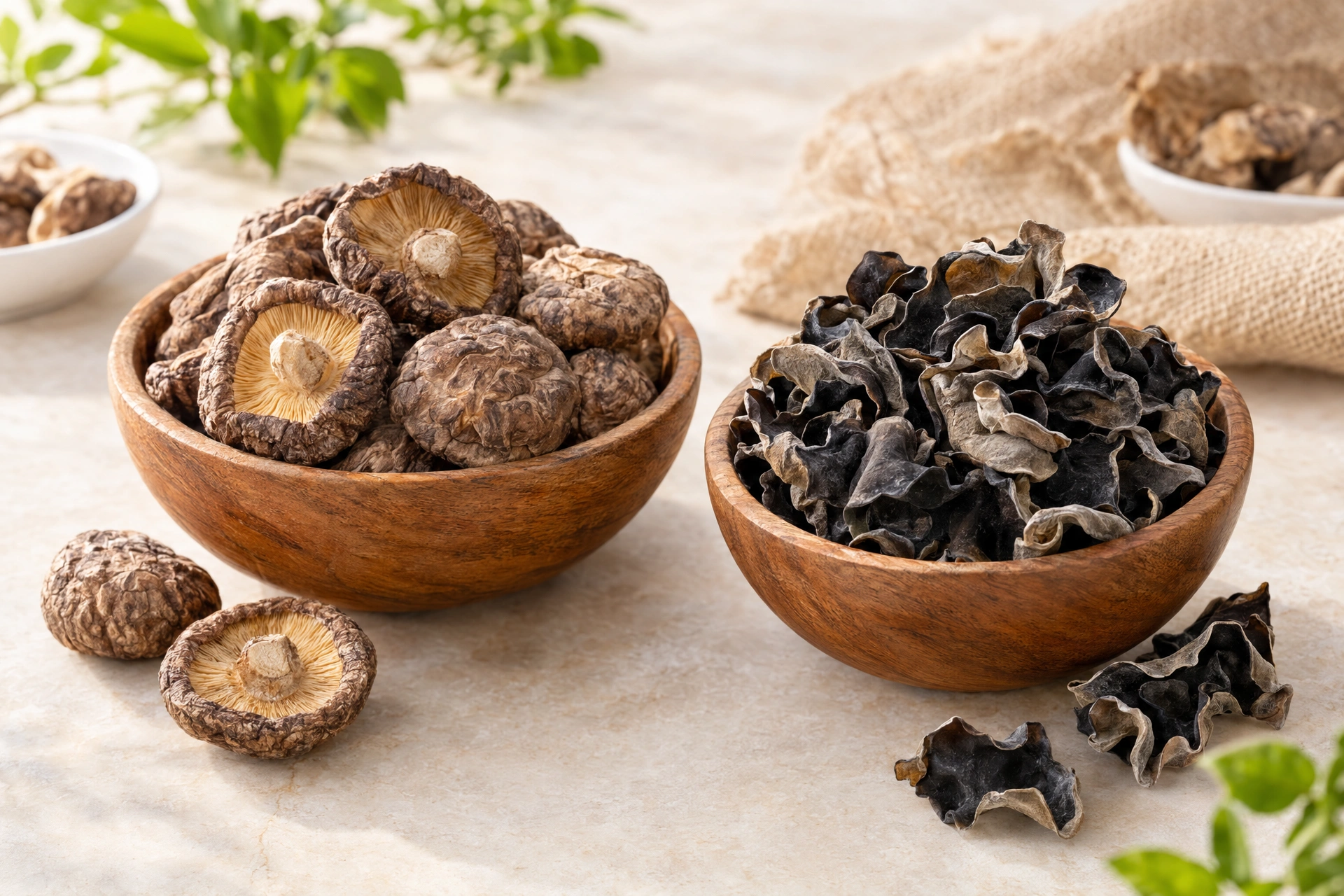 Getrocknete Pilze